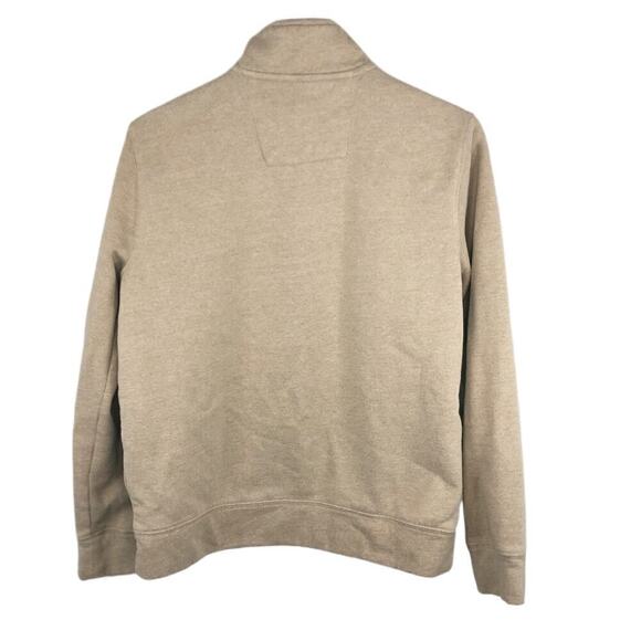Nautica J-Class Quarter-Zip Sweater Coastal Camel Tan Men's Size S - Picture 4 of 5